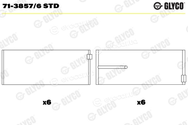 Glyco 71-3857/6 STD