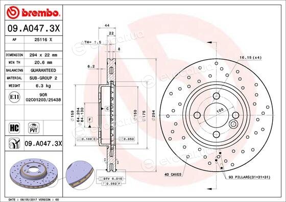 Brembo 09.A047.3X