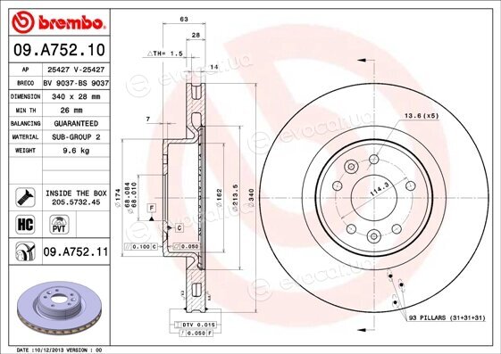 Brembo 09.A752.11