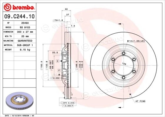 Brembo 09.C244.10