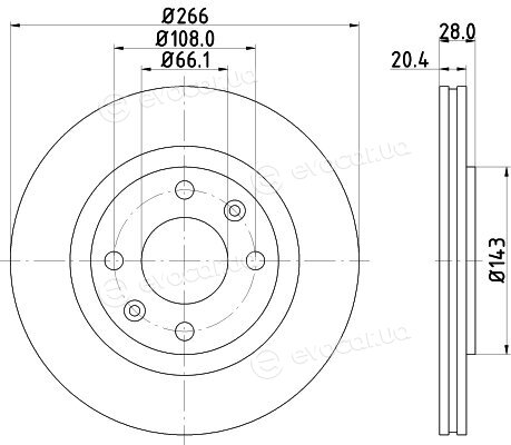 Hella Pagid 8DD 355 102-051