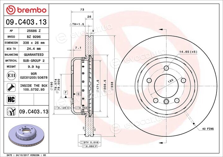 Brembo 09.C403.13