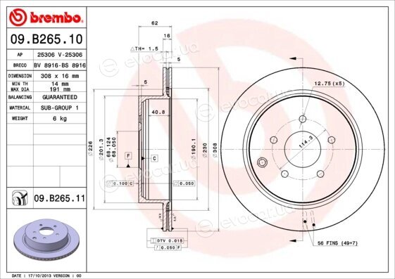 Brembo 09.B265.10