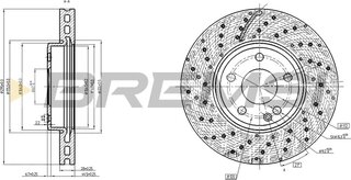 Bremsi CD8464V