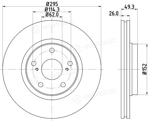 Hella Pagid 8DD 355 114-281