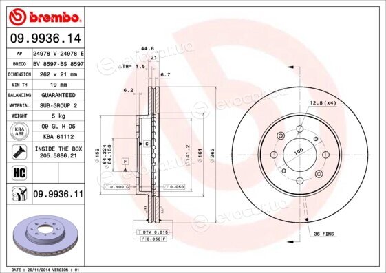 Brembo 09.9936.11