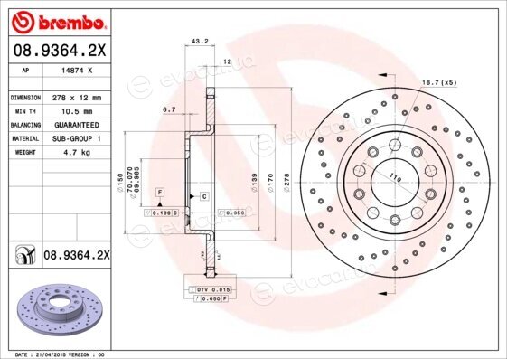 Brembo 08.9364.2X