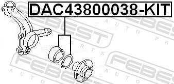 Febest DAC43800038-KIT