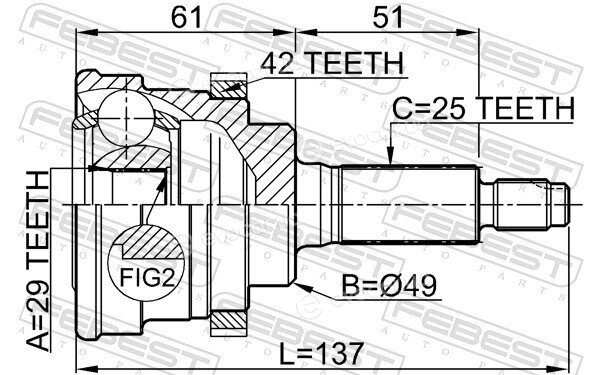 Febest 0710-029A42
