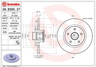 Brembo 08.B395.27