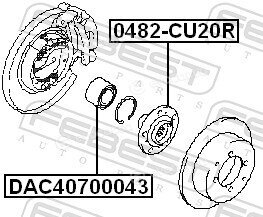 Febest DAC40700043