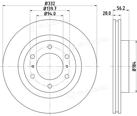 Hella Pagid 8DD 355 119-081