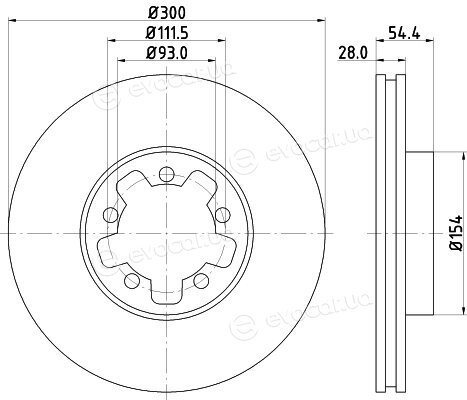 Hella Pagid 8DD 355 113-281