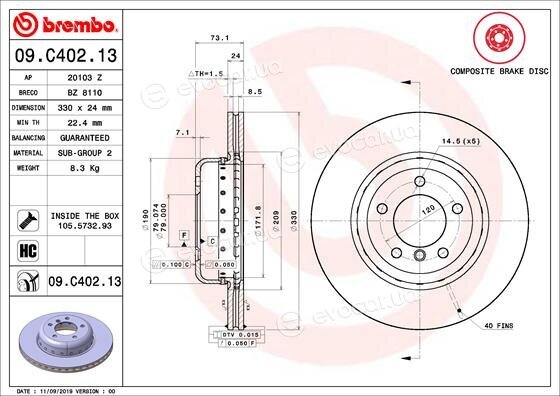 Brembo 09.C402.13
