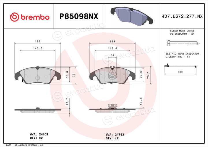 Brembo P85098NX