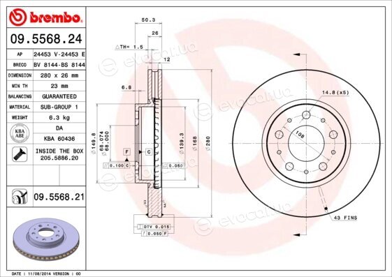 Brembo 09.5568.21