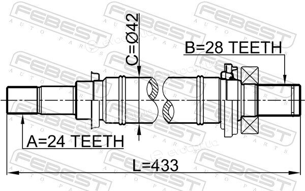 Febest 0512-M316MT