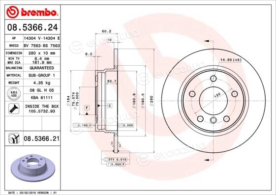 Brembo 08.5366.21