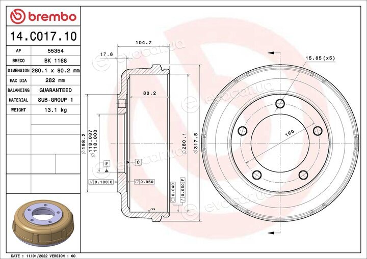 Brembo 14.C017.10