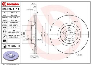 Brembo 09.D974.11