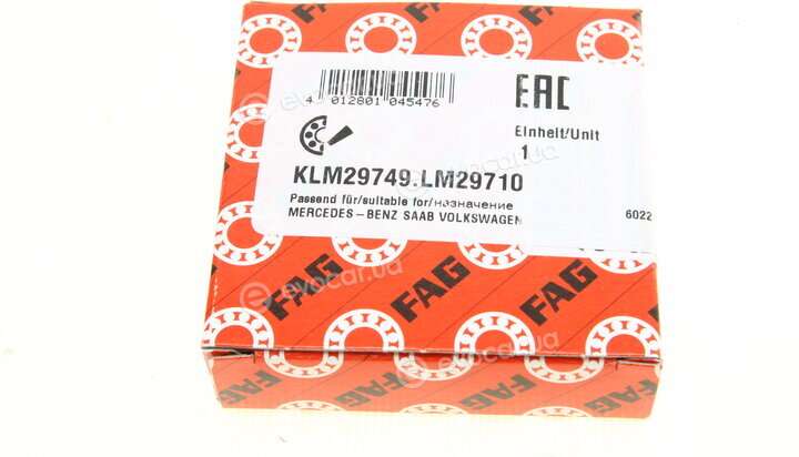 FAG KLM29749.LM29710