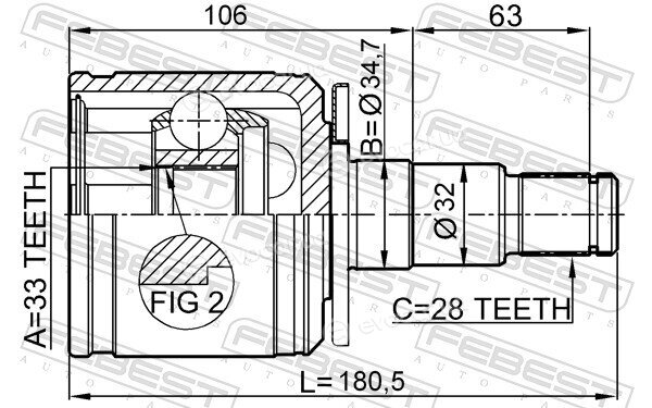 Febest 0411-KB4LH