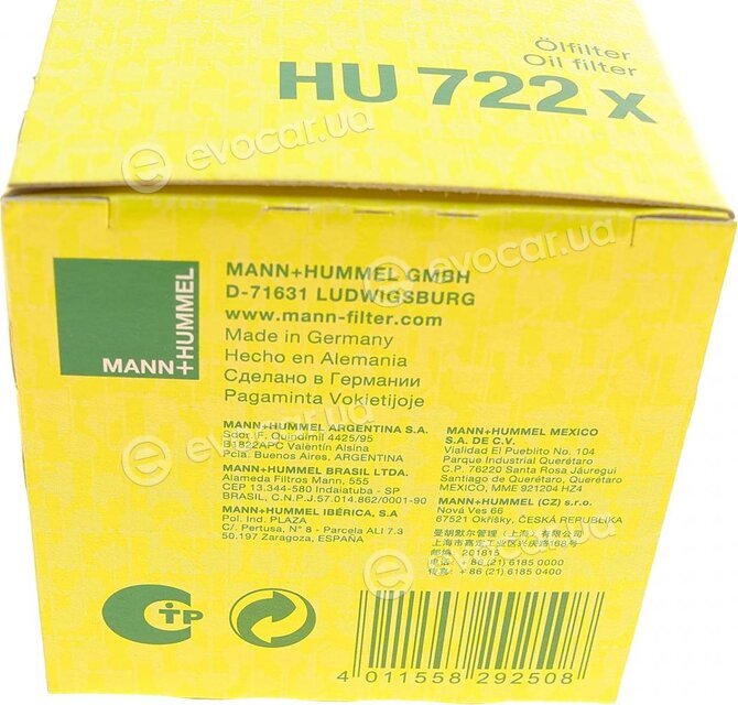 Mann HU 722 x