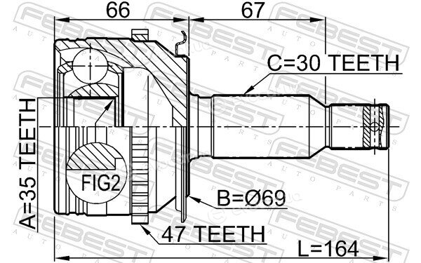 Febest 0410-KB4A47