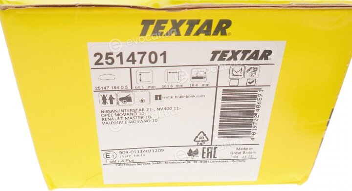 Textar 2514701