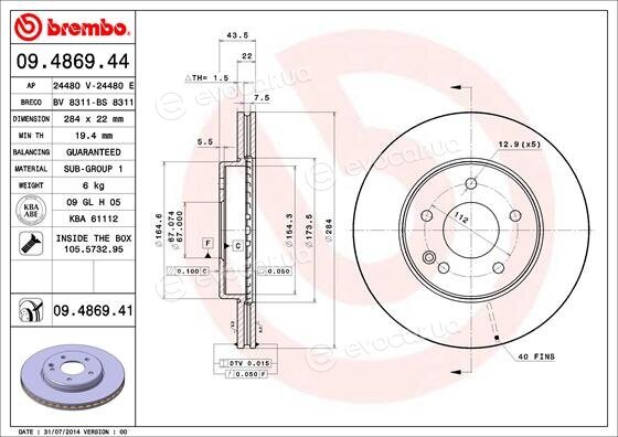 Brembo 09.4869.41