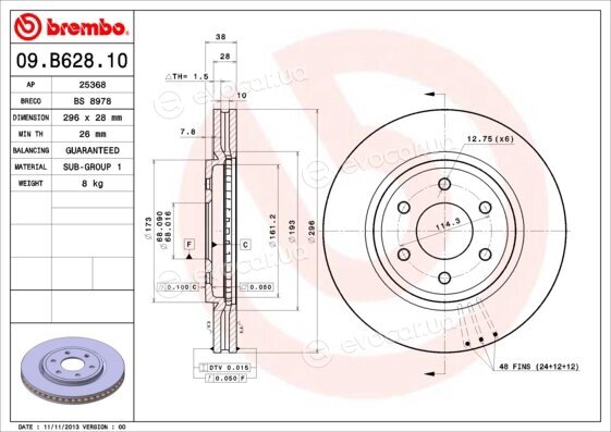 Brembo 09.B628.10