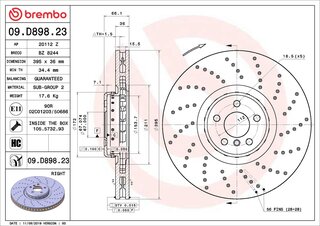 Brembo 09.D898.23
