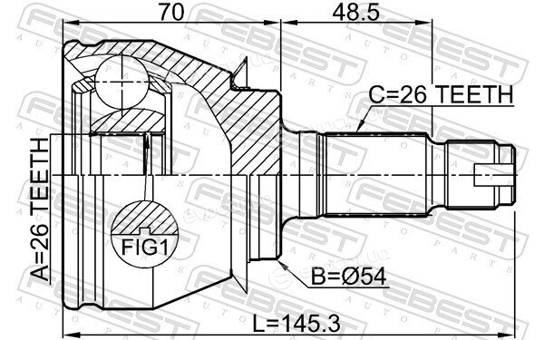 Febest 1910-R58