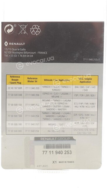 Renault / Nissan 7711940253