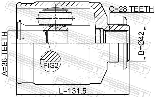 Febest 1211-SANFE22RH