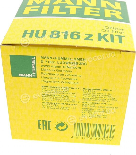 Mann HU 816 z KIT