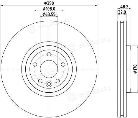 Hella Pagid 8DD 355 132-481