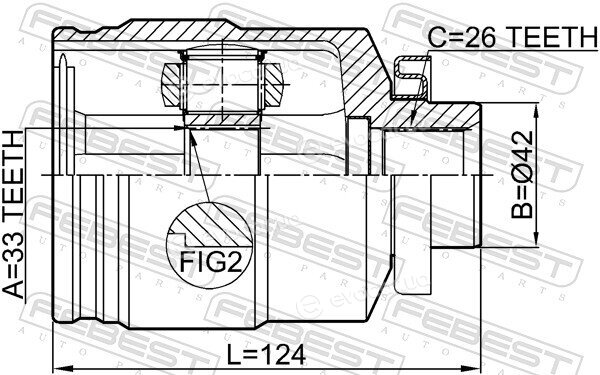 Febest 1211-TUC27RH