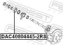 Febest DAC40804445-2RS