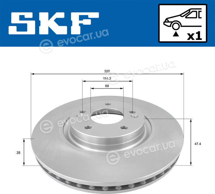 SKF VKBD 81054 V1