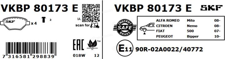 SKF VKBP 80173 E