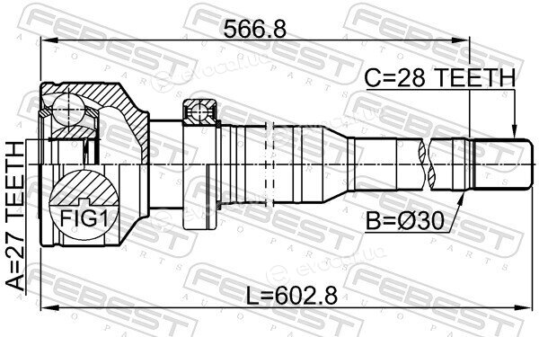 Febest 2711-XC60RH