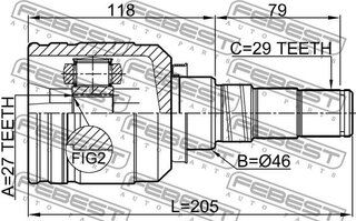 Febest 0211-CA33LH