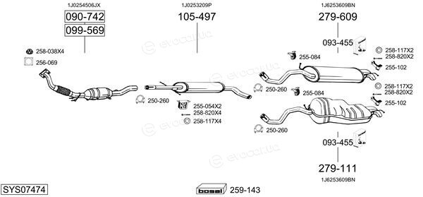 Bosal SYS07474