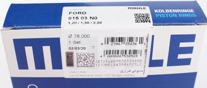 Mahle 015 03 N0