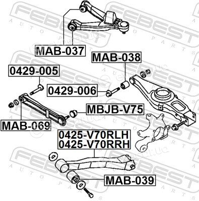 Febest 0425-V70RLH