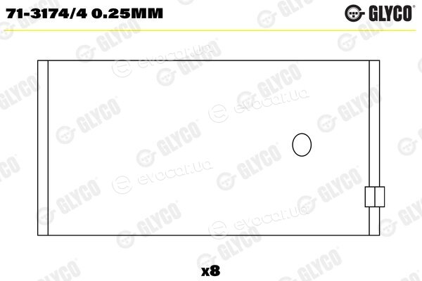 Glyco 71-3174/4 0.25mm