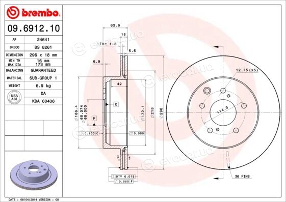 Brembo 09.6912.10