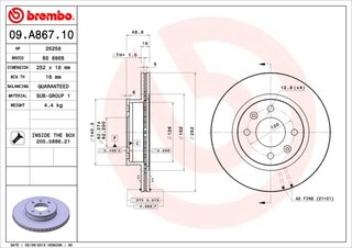 Brembo 09.A867.10