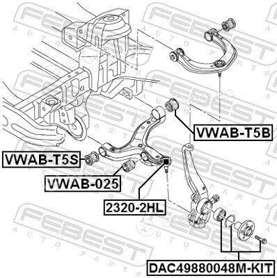Febest DAC49880048M-KIT